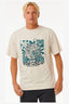RIP CURL SWC EARTH POWER TEE - VINTAGE WHITE