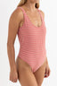 RHYTHM LOLA CHECK SCOOP NECK ONE PIECE - FIRE