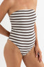 RHYTHM TAMI STRIPE STRAPLESS ONE PIECE - CHOCOLATE