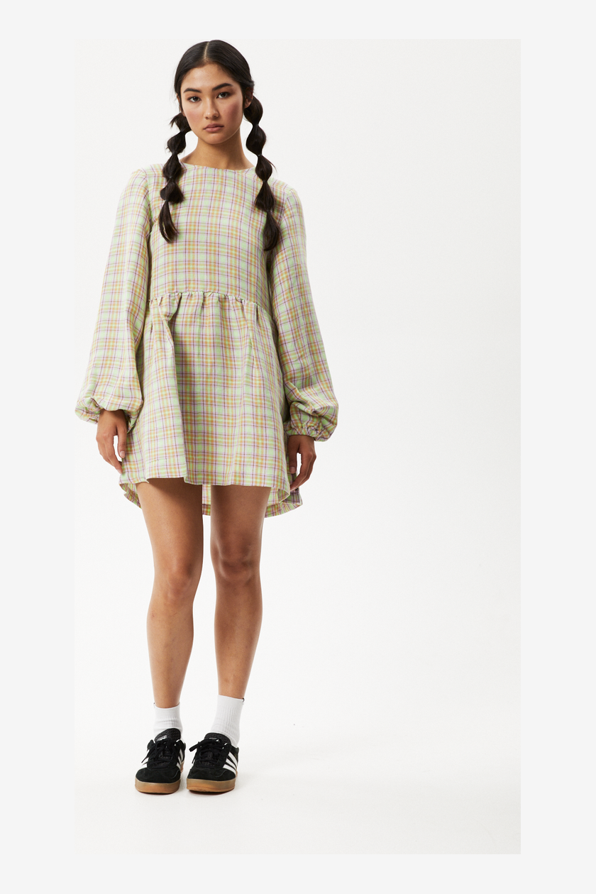 knee length dresses for ladies KALI - LONG SLEEVE MINI DRESS