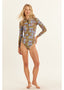 SISSTR SUMMER SEAS LONG SLEEVE CHEEKY - MOCHA