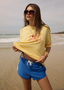 AFENDS CALDA OVERSIZED TEE - LEMON
