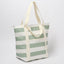 SUNNYLIFE LIGHT COOLER TOTE LA PALMA SAGE STRIPE
