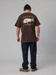 JUST ANOTHER FISHERMAN SNAPPER LOGO TEE - BISON