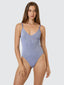 THRILLS ALBA RIB PLUNGE ONE PIECE - CORNFLOWER BLUE