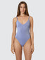 THRILLS ALBA RIB PLUNGE ONE PIECE - CORNFLOWER BLUE