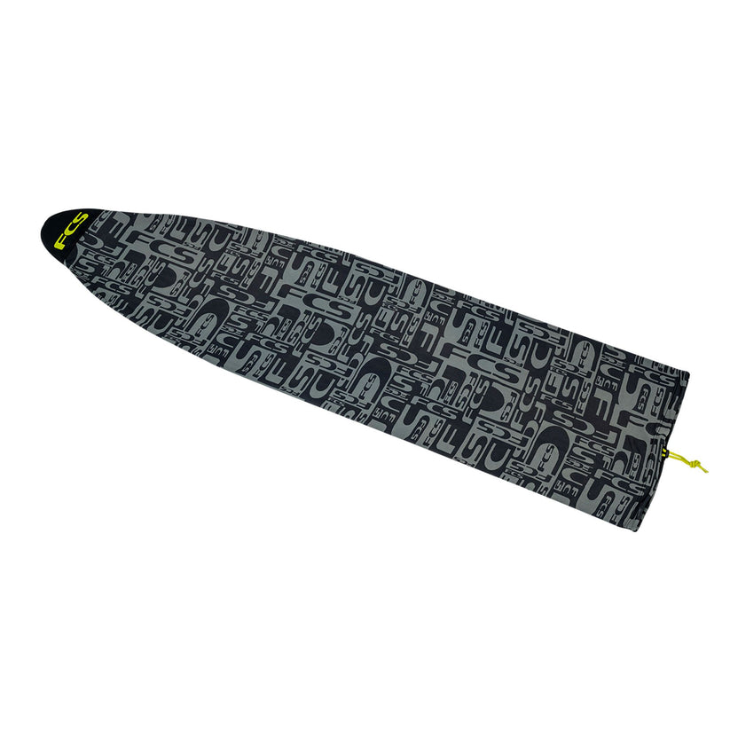 Stretch Fun Board7’6’ Monogram Coal/Lime STRETCH FUN BOARD SOCK - MONOGRAM COAL/LIME – Mount Surf Shop