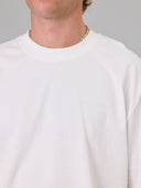 JUST ANOTHER FISHERMAN SCRIPT HEAVY SHORE TEE - WHITE