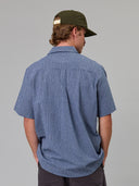 JUST ANOTHER FISHERMAN BALLAST SS SHIRT - BLUE CHECK