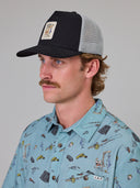 JUST ANOTHER FISHERMAN TIPPING THE SCALES LORRY CAP - BLACK/GREY