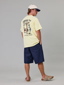 JUST ANOTHER FISHERMAN TIPPING THE SCALES SEA TEE - DAWN YELLOW