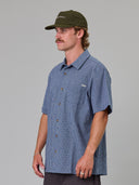 JUST ANOTHER FISHERMAN BALLAST SS SHIRT - BLUE CHECK