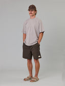 JUST ANOTHER FISHERMAN CREWMAN SHORTS 2.0 - EARTH