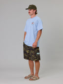 JUST ANOTHER FISHERMAN MARINE GASOLINE SEA TEE - WASHED BLUE