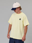 JUST ANOTHER FISHERMAN TIPPING THE SCALES SEA TEE - DAWN YELLOW