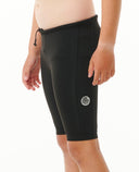 RIP CURL KIDS DAWN PATROL 1MM NEO SHORT - BLACK