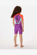 RIP CURL GROMS OMEGA BACK ZIP SPRING WETSUIT - PINK