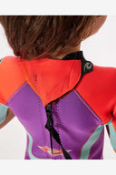 RIP CURL GROMS OMEGA BACK ZIP SPRING WETSUIT - PINK