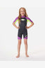 RIP CURL GROMS OMEGA BACK ZIP SPRING WETSUIT - PURPLE