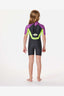RIP CURL GROMS OMEGA BACK ZIP SPRING WETSUIT - PURPLE