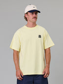JUST ANOTHER FISHERMAN TIPPING THE SCALES SEA TEE - DAWN YELLOW