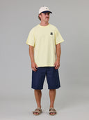 JUST ANOTHER FISHERMAN TIPPING THE SCALES SEA TEE - DAWN YELLOW