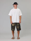 JUST ANOTHER FISHERMAN SCRIPT HEAVY SHORE TEE - WHITE