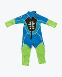 RIP CURL GROMS OMEGA BACK ZIP EASY ON/OFF - BLUE