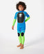 RIP CURL GROMS OMEGA BACK ZIP EASY ON/OFF - BLUE