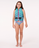 KIDS DAWN PATROL BUOY VEST - AQUA
