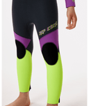 RIP CURL GROMS OMEGA 3/2 FLAT LOCKED BACK ZIP - PURPLE