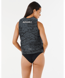 RIP CURL WOMENS DAWN PATROL BUOY VEST - CHARCOAL GREY