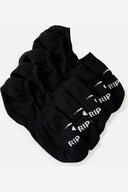 RIP CURL INVISI SOCK 5-PACK - BLACK