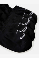 RIP CURL INVISI SOCK 5-PACK - BLACK