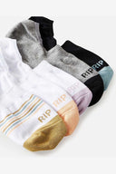 RIP CURL INVISIBLE SOCK 5-PACK - MULTICO