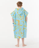 RIP CURL BOYS MIXED HOODED TOWEL - BRIGHT BLUE