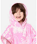 RIP CURL MIXED SNAP HOODED TOWEL - MINI GIRL - NATURAL/PINK