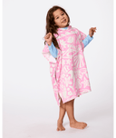 RIP CURL GIRL MIXED SNAP HOODED TOWEL - PINK
