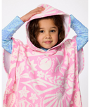 RIP CURL GIRL MIXED SNAP HOODED TOWEL - PINK