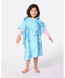 RIP CURL GIRL MIXED SNAP HOODED TOWEL - BLUE