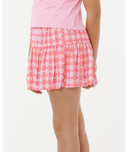 RIP CURL GIRLS SUNSET CHECK SKORT - PINK