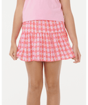 RIP CURL GIRLS SUNSET CHECK SKORT - PINK