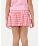 RIP CURL GIRLS SUNSET CHECK SKORT - PINK