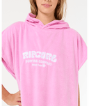 RIP CURL GIRLS CLASSIC SURF HOODED TOWEL - PINK