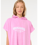 RIP CURL GIRLS CLASSIC SURF HOODED TOWEL - PINK