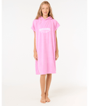 RIP CURL GIRLS CLASSIC SURF HOODED TOWEL - PINK