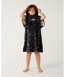 RIP CURL SESSIONS HOODED TOWEL - BOY - WASHED BLACK