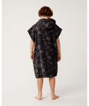 RIP CURL SESSIONS HOODED TOWEL - BOY - WASHED BLACK