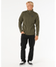 RIP CURL CRESCENT ZIP THRU - DARK OLIVE