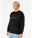 RIP CURL SEARCH DOSED CREW - BLACK
